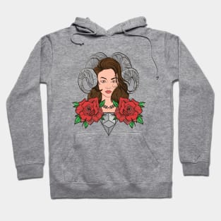 Horned Woman Hoodie